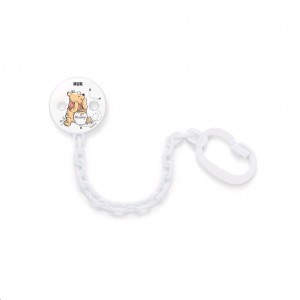 Retiazka na cumlík NUK Disney Macko PU, biela